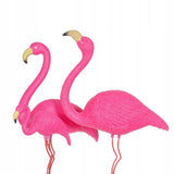 Decoratiune gradina, plastic, 3 flamingo, Springos 