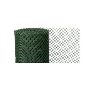 Gard plasa, pvc, verde, 20x20 mm, inaltime 1 m, 25 m