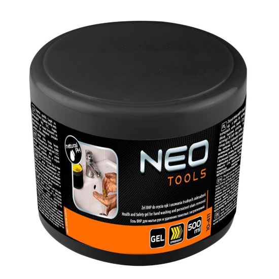 Gel de curatare maini, specializat pentru adezivi, lacuri, vopsele etc. Ph neutru, 500 ml, NEO