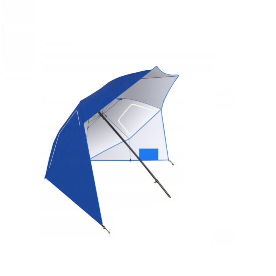 Umbrela plaja, parasolar, albastru, 230 cm, Malatec