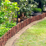 Gard de gradina decorativ din salcie, 100x30 cm