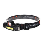 Lampa cap, LED COB+CREE, cu magnet, curea reglabila, 200 lm, USB, Trizand