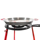 Set pentru gatit paella, tigaie, arzator, stand, roti, Perfect Home