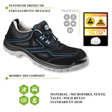 Incaltaminte de protectie pantofi fara elemente metalice, bombeu din compozit, antistatic, marime 42-TANGERLOW