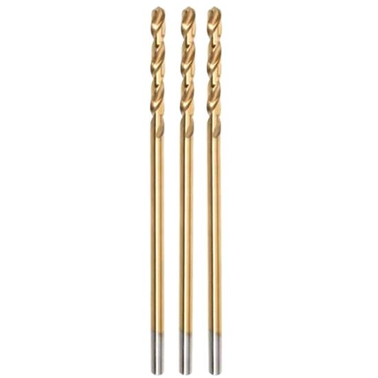 Burghiu pentru metal, nitrura de titan, 3 buc, 1 mm, Jufisto