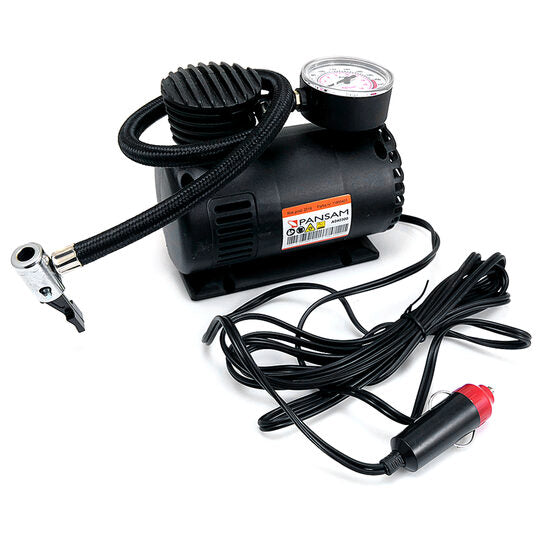 Compresor aer auto 12V DC cu manometru, Pansam, Dedra