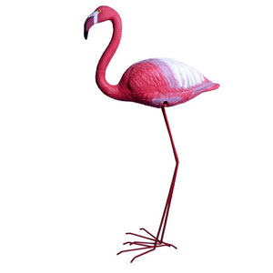 Decoratiune gradina, plastic, flamingo, 20x60x120 cm