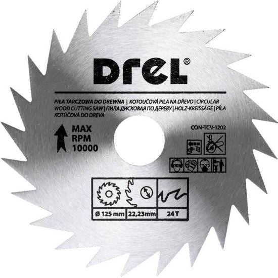 Disc circular 125 mm 24T, DREL