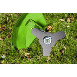 Motocoasa, trimmer, pentru tuns iarba, pe benzina, cu disc circular vidia, 1400 W, 1.9 CP, 25.5 cm, Verto