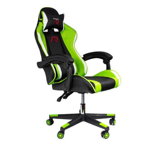 Scaun de gaming verde-negru