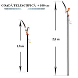 Foarfeca crengi si fierastrau, cu maner telescopic 1.8-2.8 m, Strend Pro