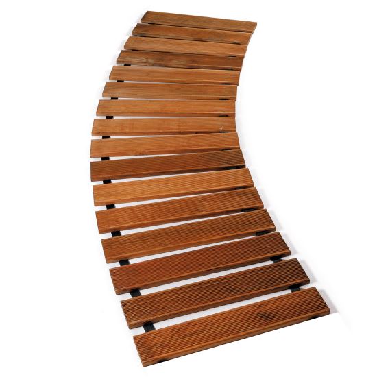 Poteca de gradina din lemn, maro, 50x400 cm