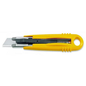 Cutter ergonomic trapezoidal retractabil cu arc, OLFA