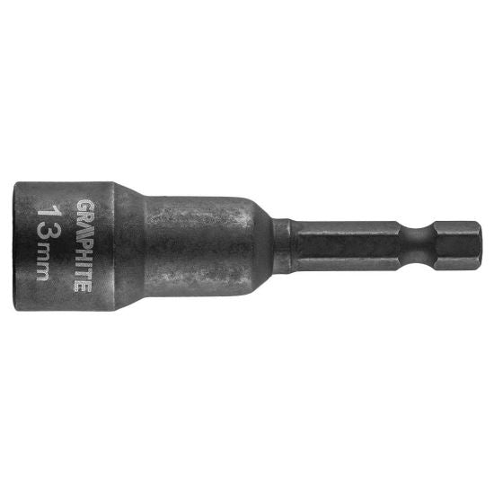 Cap tubular de impact, magnetic, pentru masina insurubat, 13 mm, GRAPHITE