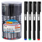 Marker permanent subtire, 4 culori, set 36 buc, Richmann