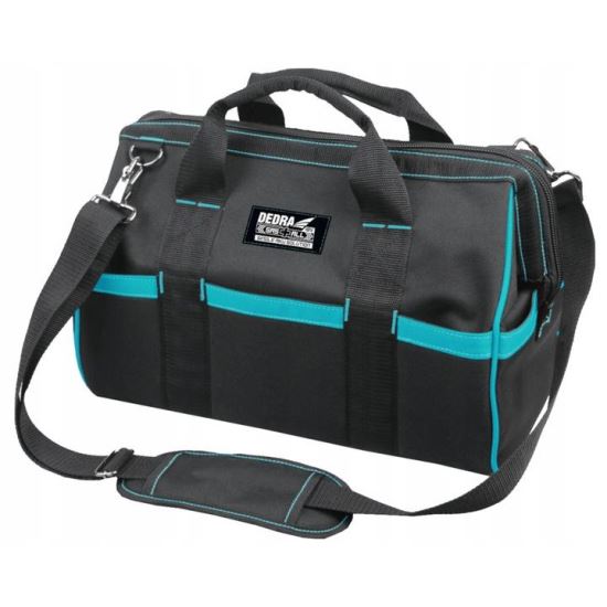 Geanta scule, cu manere si curea transport, 21 buzunare, 24 L, 41x21x28.5 cm, SAS+ALL, Dedra