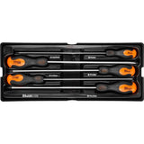 Set surubelnite lungi, late si cruce, sertar TIP A (385x150 mm) pentru dulap mobil, PH0-2, 4-6 mm, 250 mm, 5 buc, RICHMANN