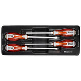 Set surubelnite late si cruce, sertar TIP A (385x150 mm) pentru dulap mobil, PH2-3, 6-8 mm, 150 mm, 4 buc, RICHMANN EXCLUSIVE