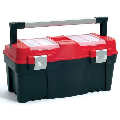 Cutie scule cu organizator, maner aluminiu, 55x27x27 cm