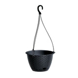 Ghiveci decorativ suspendat de flori, rotund, 24.3x16 cm, antracit, Ratolla W