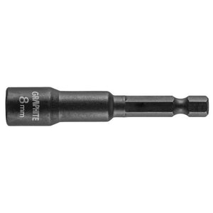 Cap tubular de impact, magnetic, pentru masina insurubat, 8 mm, GRAPHITE