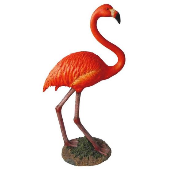 Decoratiune gradina, polirasina, flamingo, 57x26x107 cm