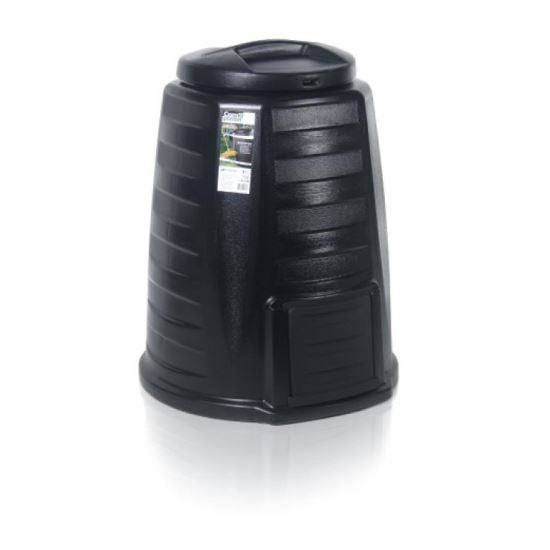 Compostor de gradina, 340 L, negru, Ecocompo