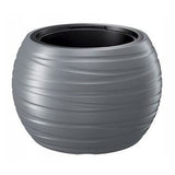 Ghiveci decorativ de flori, rotund, gri, 39.6x26 cm, Maze Bowl