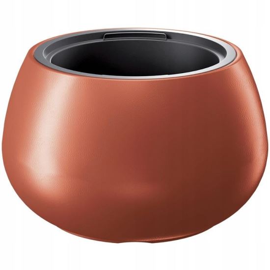 Ghiveci decorativ de flori, rotund, cupru, 43.6x27 cm, Heos Bowl