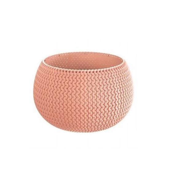 Ghiveci decorativ pentru flori, rotund, piersica, 29x19.5 cm, Splofy Bowl