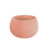 Ghiveci decorativ pentru flori, rotund, piersica, 29x19.5 cm, Splofy Bowl