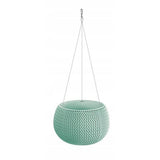 Ghiveci decorativ cu lant, rotund, verde, 23.9x16.1 cm, Splofy Bowl WS 