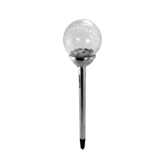 Lampa solara pentru gradina, LED, glob de sticla, 12x45 cm, Glassball