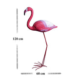 Decoratiune gradina, plastic, flamingo, 20x60x120 cm