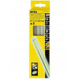 Baton silicon pentru pistol lipit, fluorescent, 5 buc, 11.2x200 mm