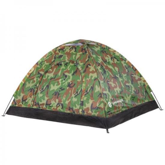 Cort camping, model camuflaj, 200x200x135 cm, Springos 