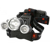 Lampa cap, impermeabila, T6+2XPE LED, 9 W, 300 lm, USB 