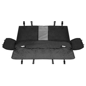 Husa bancheta auto pentru protectie si transport caini si pisici, impermeabila, negru, 135x140 cm