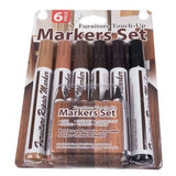 Marker si creion pentru mobila, corectare si reparare zgarieturi, diverse culori, set 12 buc