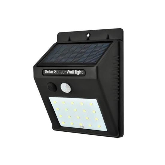 Lampa solara de perete, LED, senzor miscare, 9.5x4.5x12.5 cm