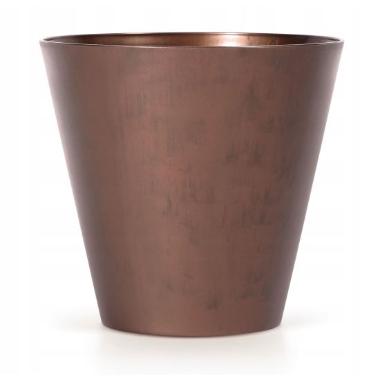 Ghiveci decorativ de flori, rotund, cupru, 7 L, 25x23.3 cm, Tubus Corten