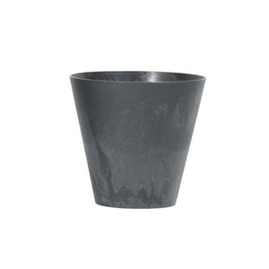 Ghiveci decorativ de flori, rotund, antracit, 7 L, 25x23.3 cm, Tubus Beton