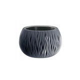 Ghiveci decorativ de flori, rotund, antracit, 20.75 L, 47.8x30 cm, Sandy Bowl