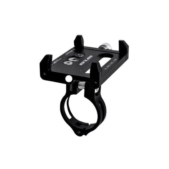 Suport de telefon pentru bicicleta, metalic, negru, 8x5x9 cm