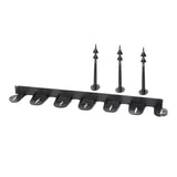 Bordura de gradina din plastic, pentru pietris, negru, set 5 buc, 60x9x3.8 cm, 3 m, Gardenplast 