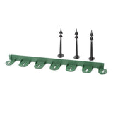 Bordura de gradina din plastic, pentru pietris, verde, set 5 buc, 60x9x3.8 cm, 3 m, Gardenplast