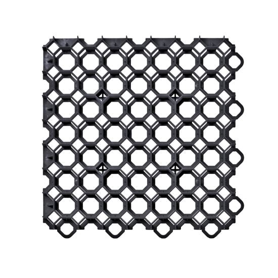 Grilaj plastic pentru parcari auto, negru, 49.2x49.2x3.9 cm, Gardenplast 