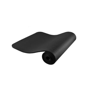 Saltea pentru yoga, fitness, curea transport, neagra, 181x61.5x1 cm, Isotrade