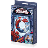 Colac inot pentru copii, gonflabil, model Spiderman, albastru, 56 cm, Bestway