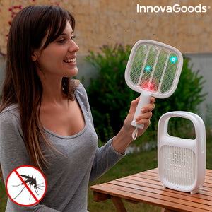 2 în 1 Lampa antitantari și paleta pentru prinderea insectelor, reincarcabila Swateck InnovaGoods